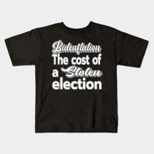 INFLATION BIDENFLATION SHIRT, STICKERS, AND MORE Kids T-Shirt